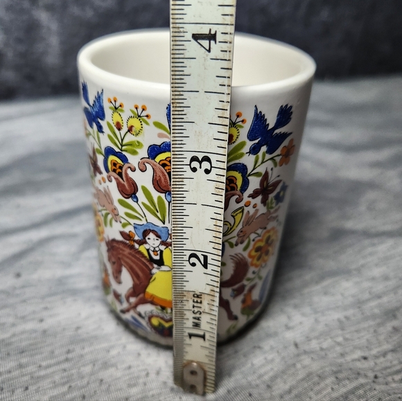 Vintage Folk Art Mug/Cup Dutch/Danish/Scandinavian/Cottage Core Made In Japan - Picture 4 of 4